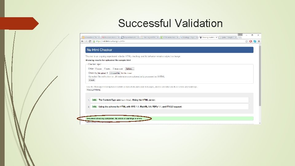 Successful Validation 