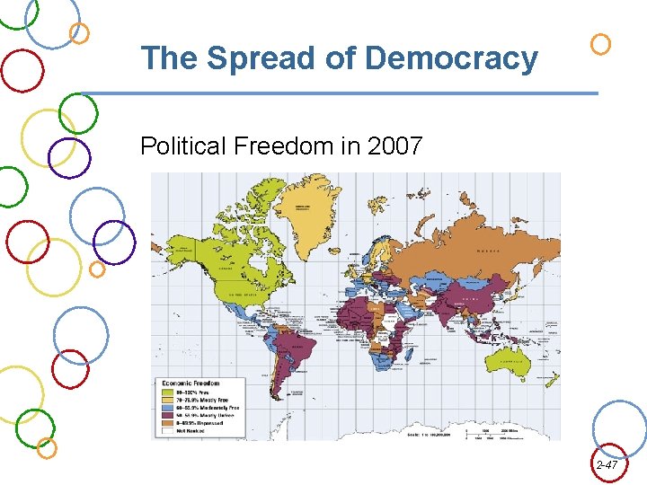 The Spread of Democracy Political Freedom in 2007 2 -47 