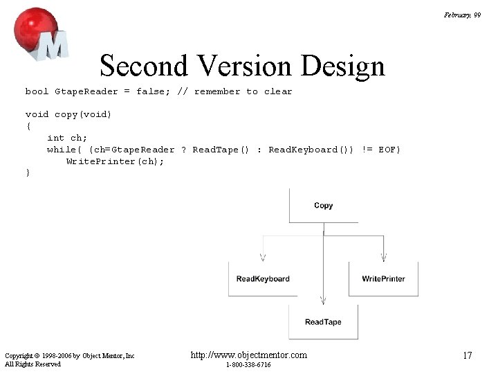 February, 99 Second Version Design bool Gtape. Reader = false; // remember to clear