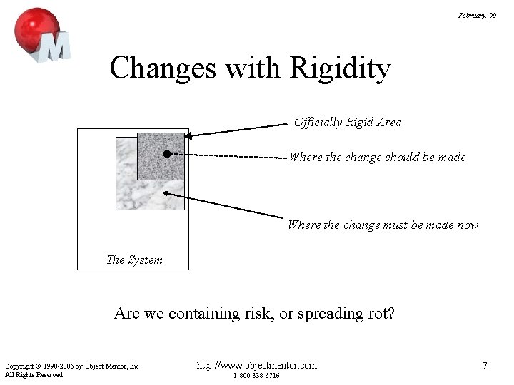 February, 99 Changes with Rigidity Officially Rigid Area Where the change should be made