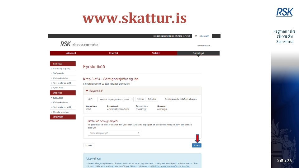 www. skattur. is Fagmennska Jákvæðni Samvinna Síða 26 