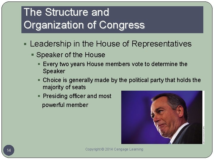 The Structure and Organization of Congress § Leadership in the House of Representatives §