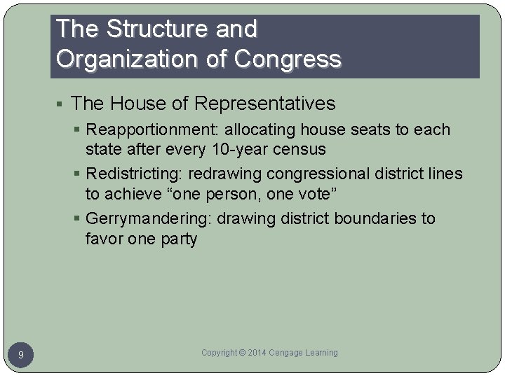 The Structure and Organization of Congress § The House of Representatives § Reapportionment: allocating