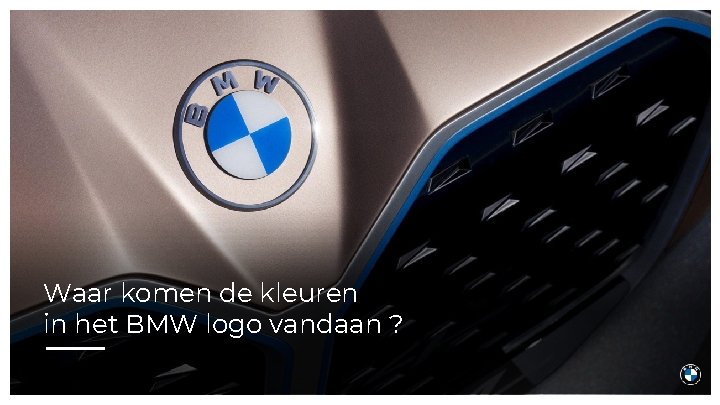 Waar komen de kleuren in het BMW logo vandaan ? 