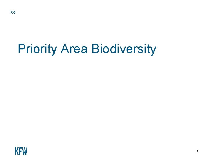 Priority Area Biodiversity 19 