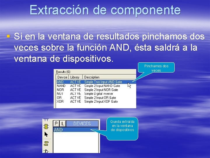 Extracción de componente § Si en la ventana de resultados pinchamos dos veces sobre Extracción de componente § Si en la ventana de resultados pinchamos dos veces sobre