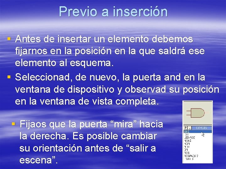 Previo a inserción § Antes de insertar un elemento debemos fijarnos en la posición Previo a inserción § Antes de insertar un elemento debemos fijarnos en la posición