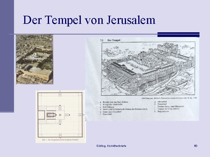 Der Tempel von Jerusalem Söding, Korintherbriefe 60 