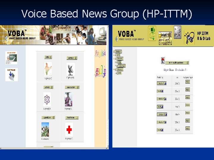 Voice Based News Group (HP-ITTM) 