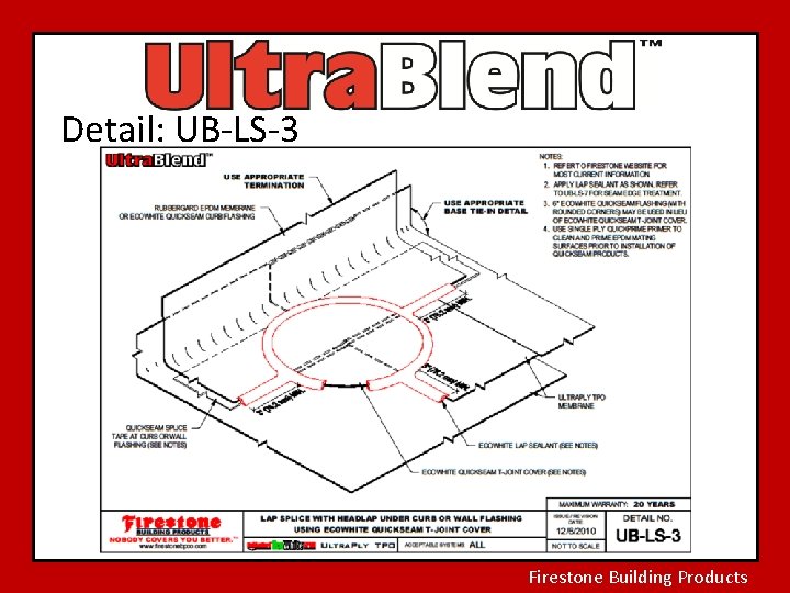 Detail: UB-LS-3 Firestone Building Products 