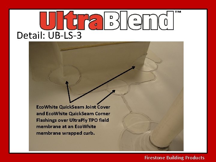 Detail: UB-LS-3 Eco. White Quick. Seam Joint Cover and Eco. White Quick. Seam Corner