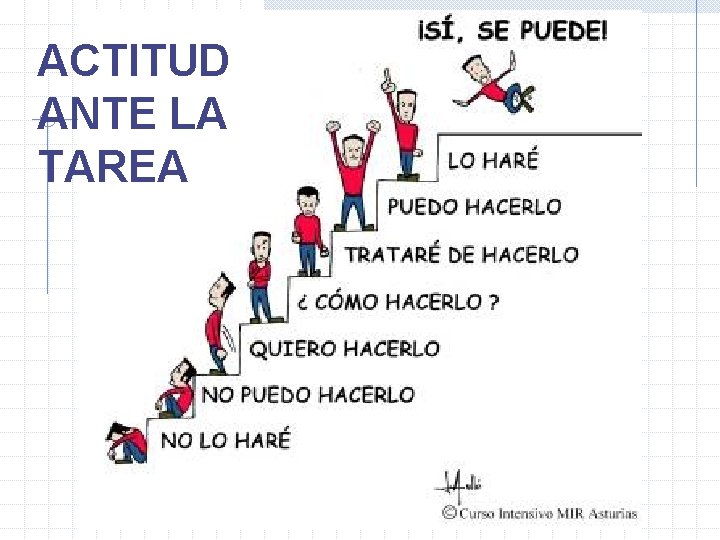 ACTITUD ANTE LA TAREA 