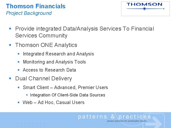 Smart Client Program Composite UI Application Block patterns