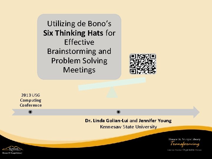 Utilizing de Bono’s Six Thinking Hats for Effective Brainstorming and Problem Solving Meetings 2013