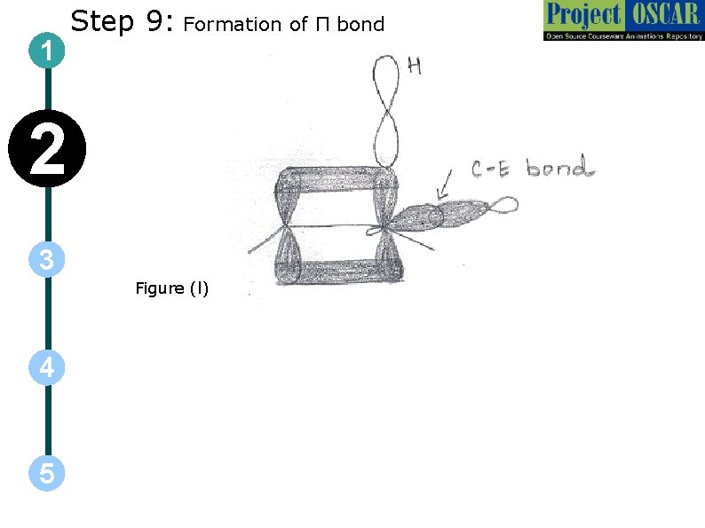 1 Step 9: Formation of П bond 2 6 3 4 3 Figure (l)