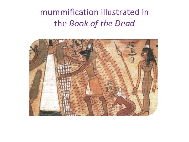 mummification illustrated in the Book of the Dead 
