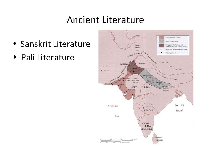 Ancient Literature Sanskrit Literature Pali Literature 