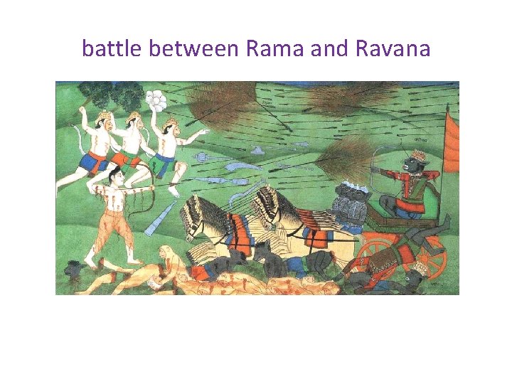 battle between Rama and Ravana 