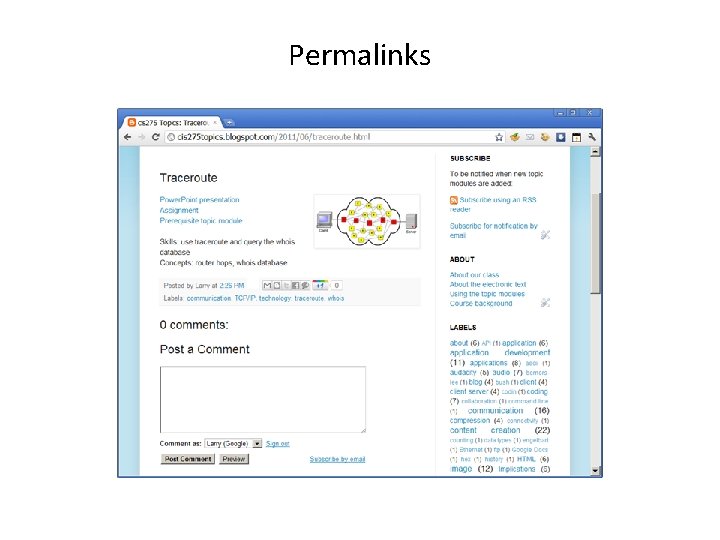 Permalinks Permalinks