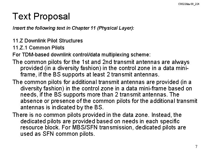 C 80216 m08214 Project IEEE 802 16 Broadband
