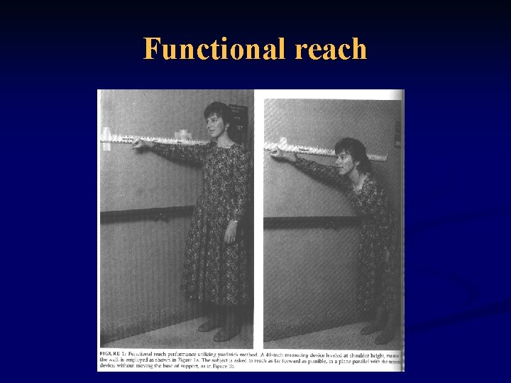 Functional reach 