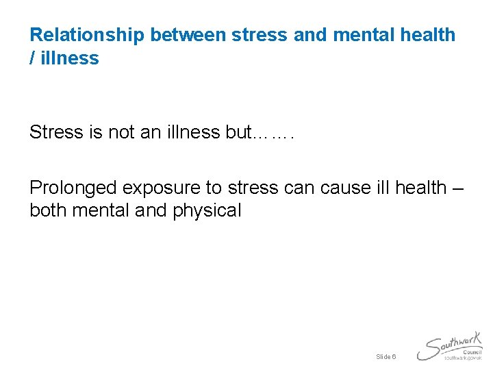 Stress Mental Health and Wellbeing in the Workplace