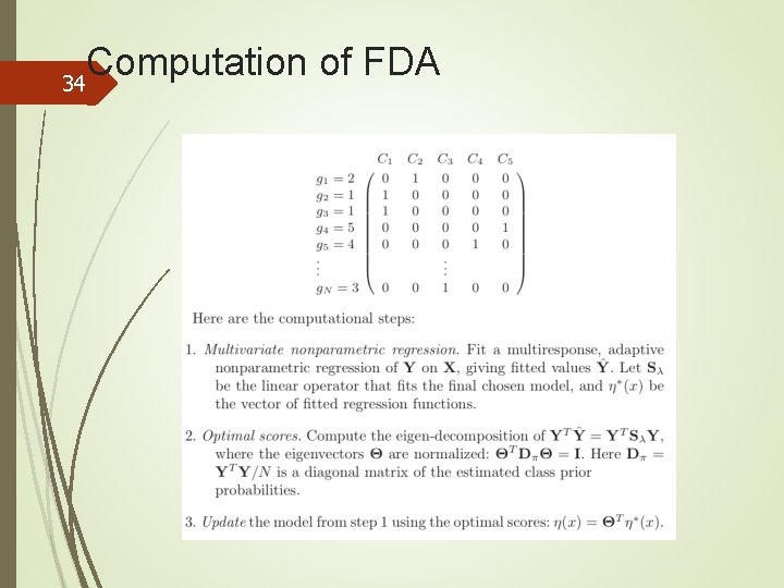 Computation of FDA 34 