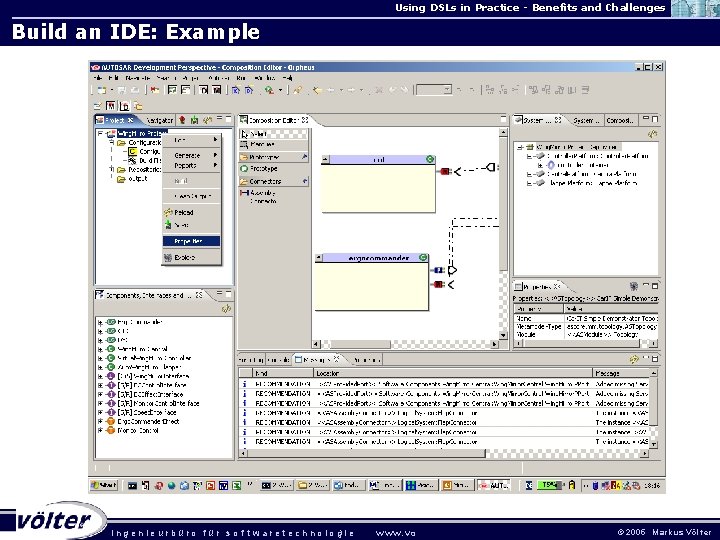 Using DSLs in Practice - Benefits and Challenges Build an IDE: Example . ingenieurbüro