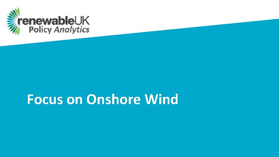 Focus on Onshore Wind 