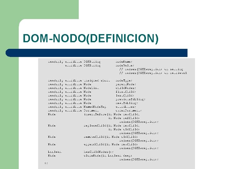 DOM-NODO(DEFINICION) 