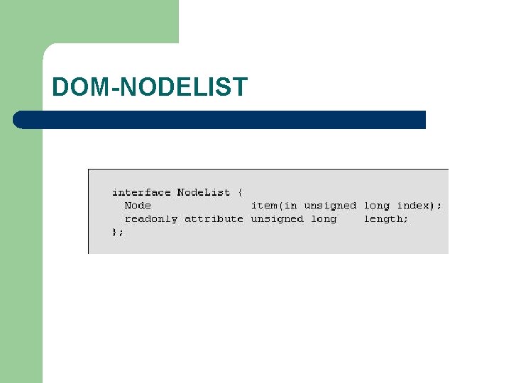 DOM-NODELIST 