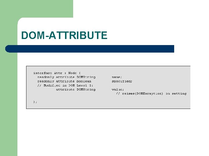 DOM-ATTRIBUTE 