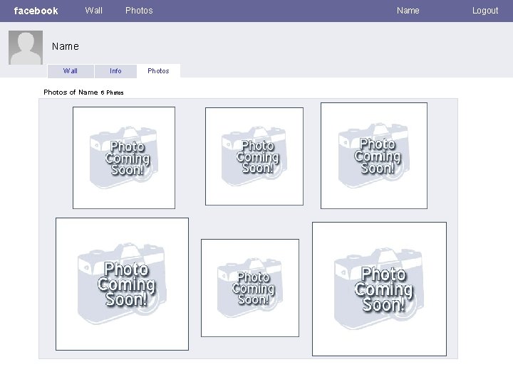facebook Wall Photos Name Wall Photos of Name Info 6 Photos Name Logout 