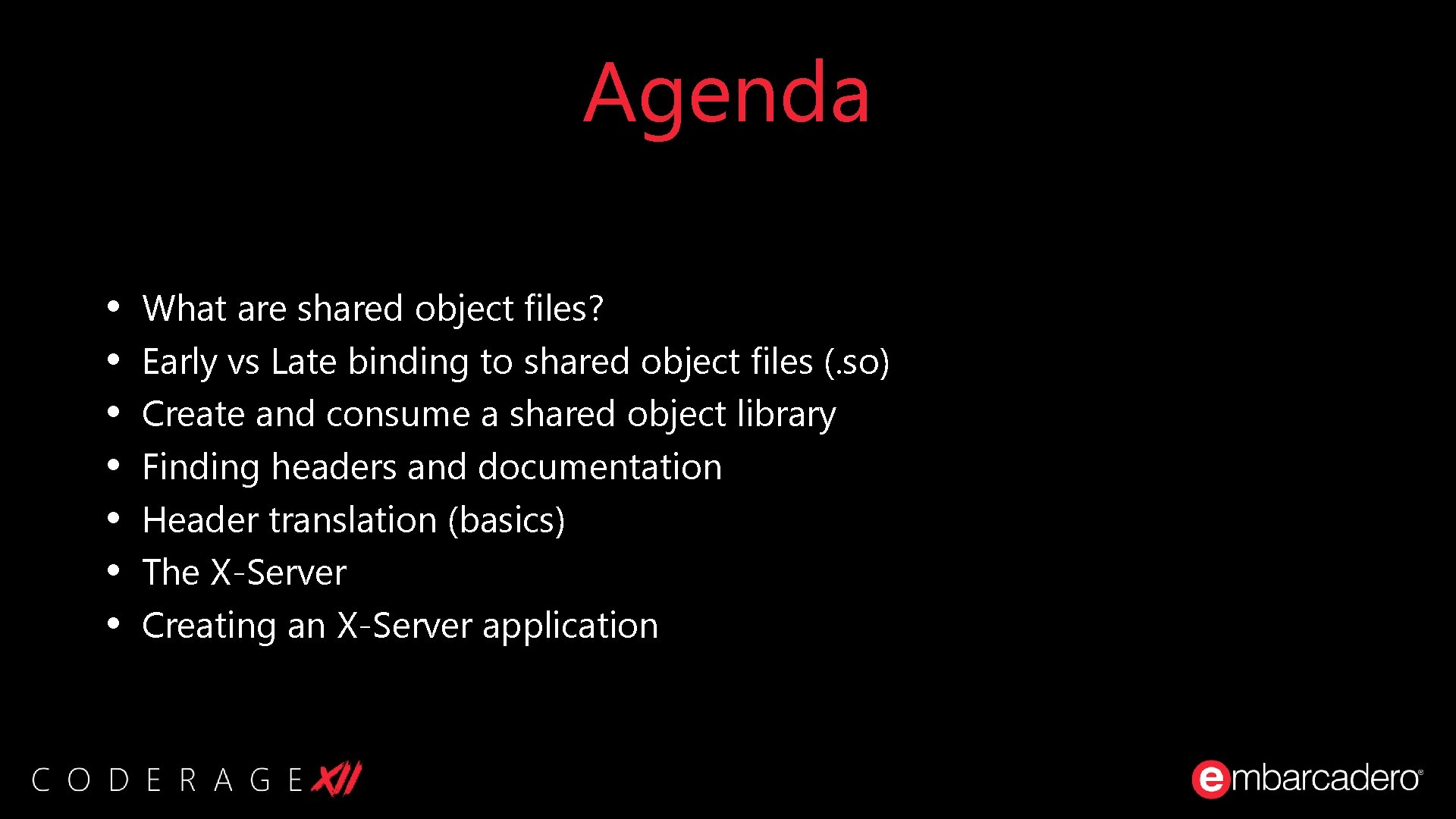 Agenda • • What are shared object files? Early vs Late binding to shared Agenda • • What are shared object files? Early vs Late binding to shared