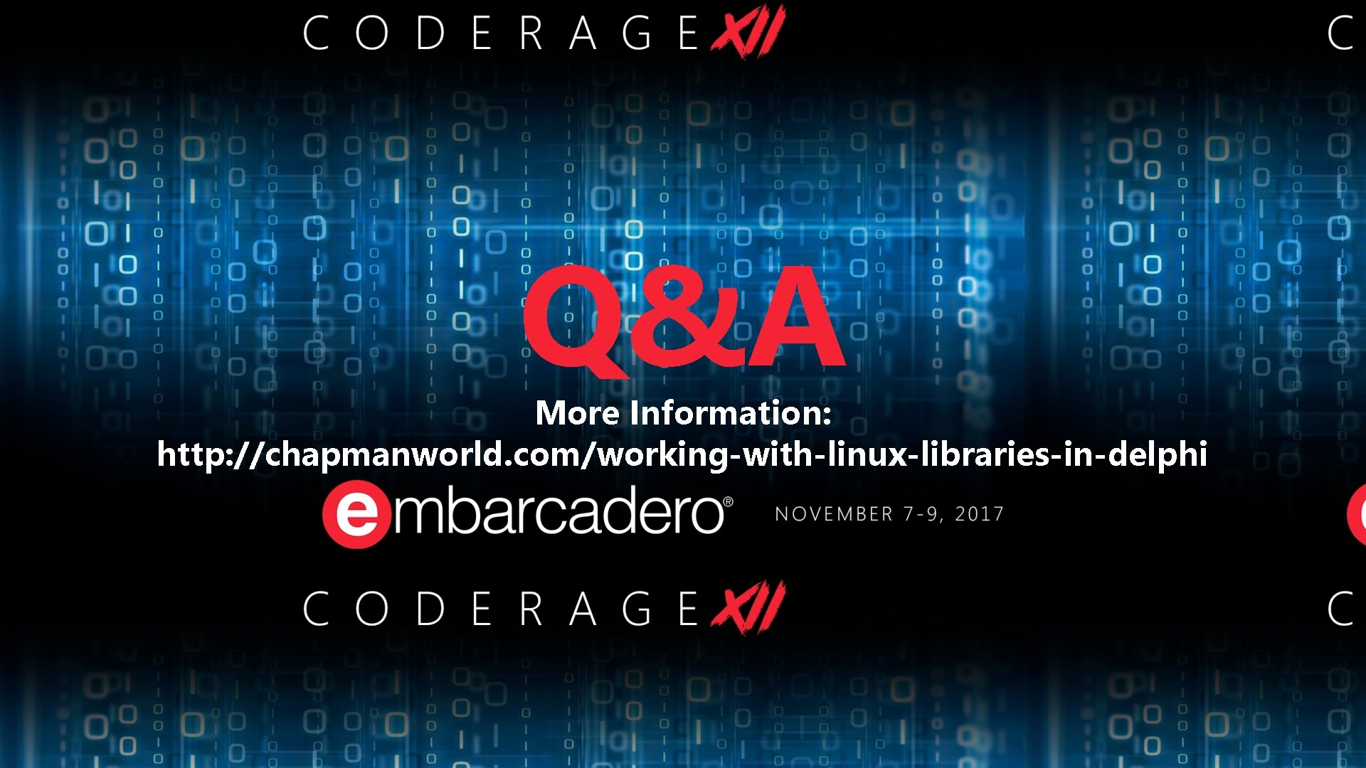Q&A More Information: http: //chapmanworld. com/working-with-linux-libraries-in-delphi Q&A More Information: http: //chapmanworld. com/working-with-linux-libraries-in-delphi