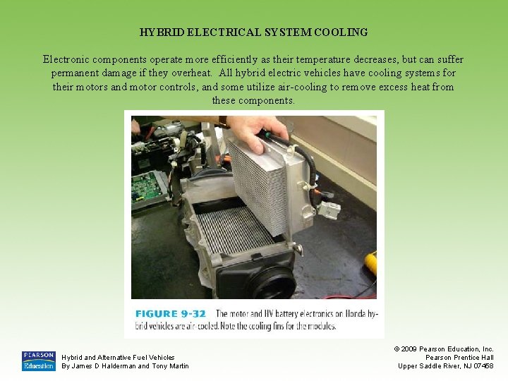 HYBRID ELECTRICAL SYSTEM COOLING Electronic components operate more efficiently as their temperature decreases, but