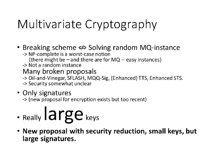 Multivariate Cryptography • 