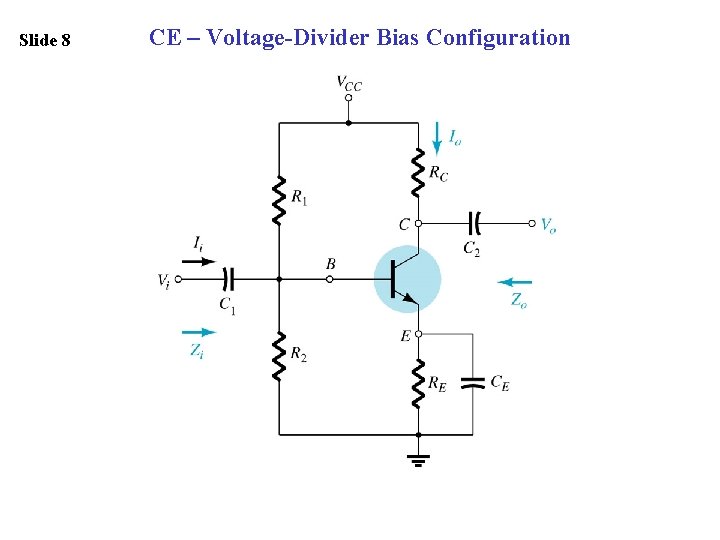 Slide 8 CE – Voltage-Divider Bias Configuration 