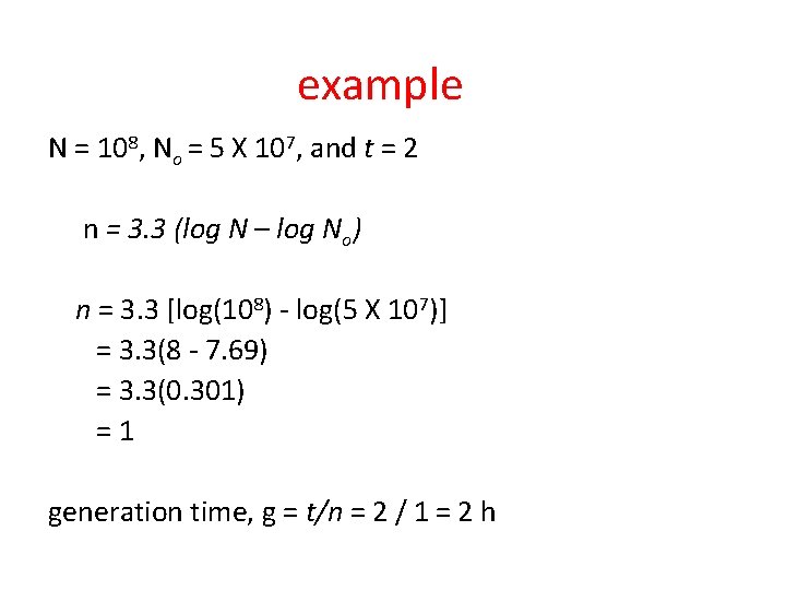 example N = 108, No = 5 X 107, and t = 2 n