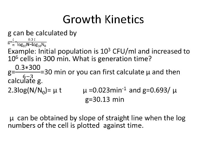 Growth Kinetics • 