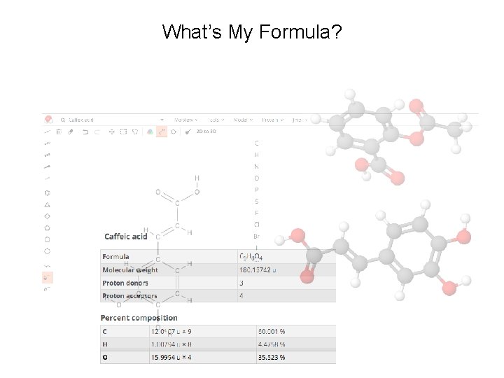 What’s My Formula? 