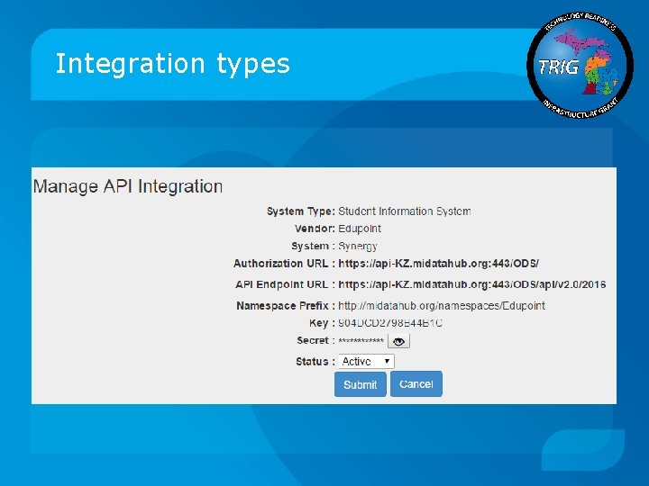 Integration types 