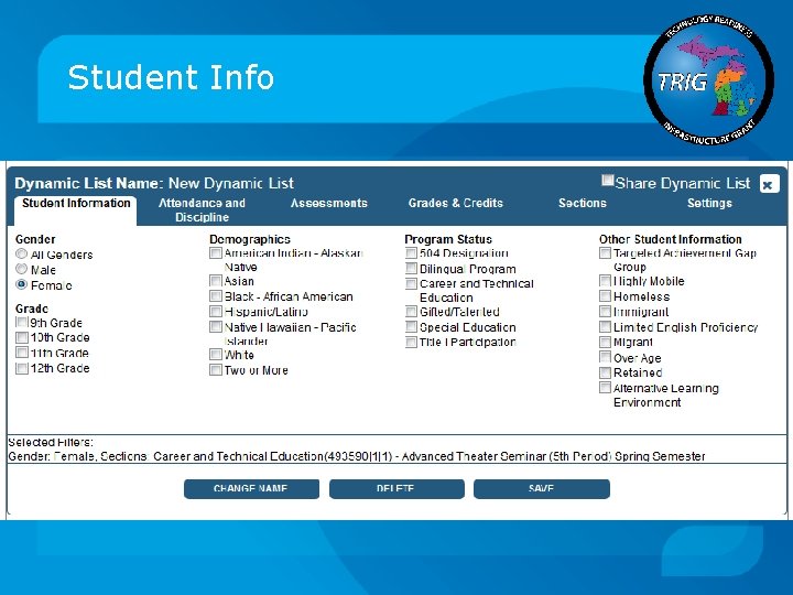 Student Info 