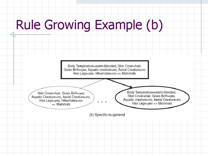 Rule Growing Example (b) 