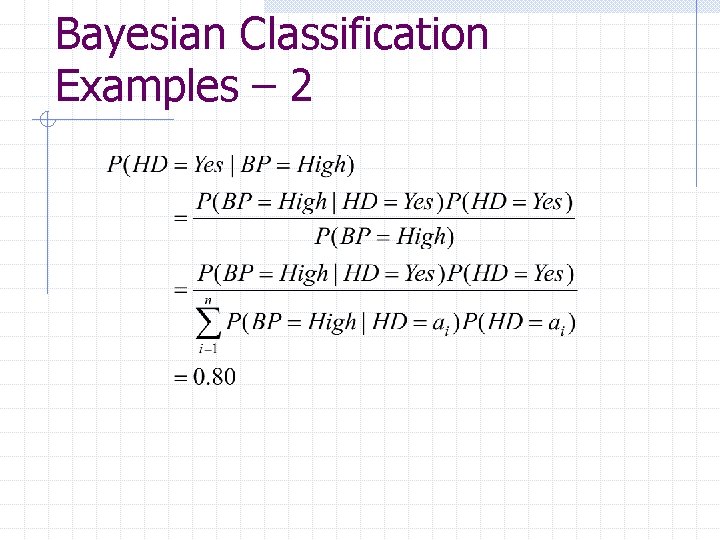 Bayesian Classification Examples – 2 