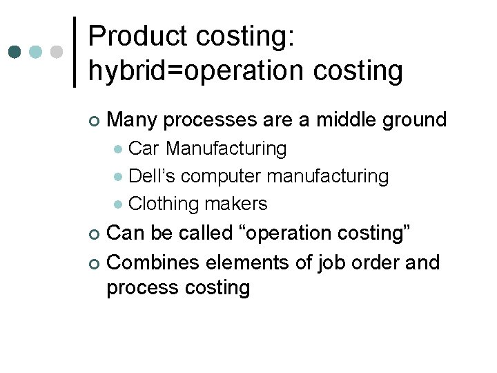 Chapter 3 Job Order Costing Review Control and