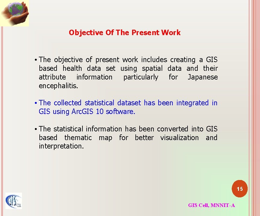 Objective Of The Present Work • The objective of present work includes creating a