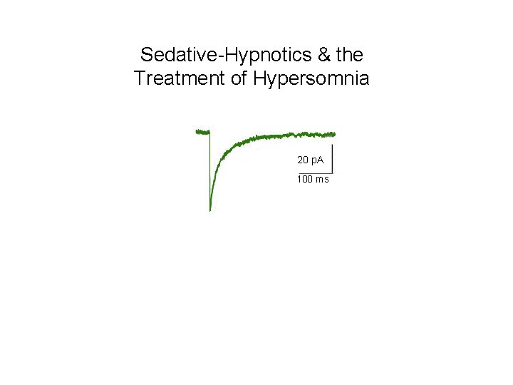 Sedative-Hypnotics & the Treatment of Hypersomnia 20 p. A 100 ms 