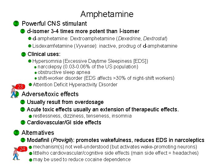 Amphetamine Powerful CNS stimulant d-isomer 3 -4 times more potent than l-isomer d-amphetamine: Dextroamphetamine