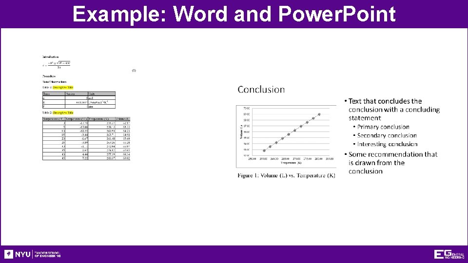 Example: Word and Power. Point 